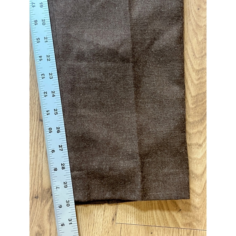 Vintage 100% Wool Trousers Pants Womens 6 Petite Brown High Rise Lined Classic - Picture 11 of 11